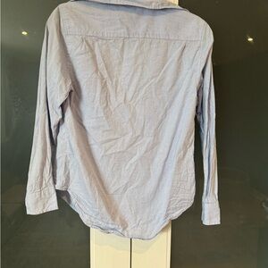 Club Monaco Casual Light Blue Button-Up Shirt